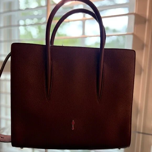 Christian Louboutin Paloma Studded Medium Bag Bordeaux Excellent Condition - Picture 4 of 14